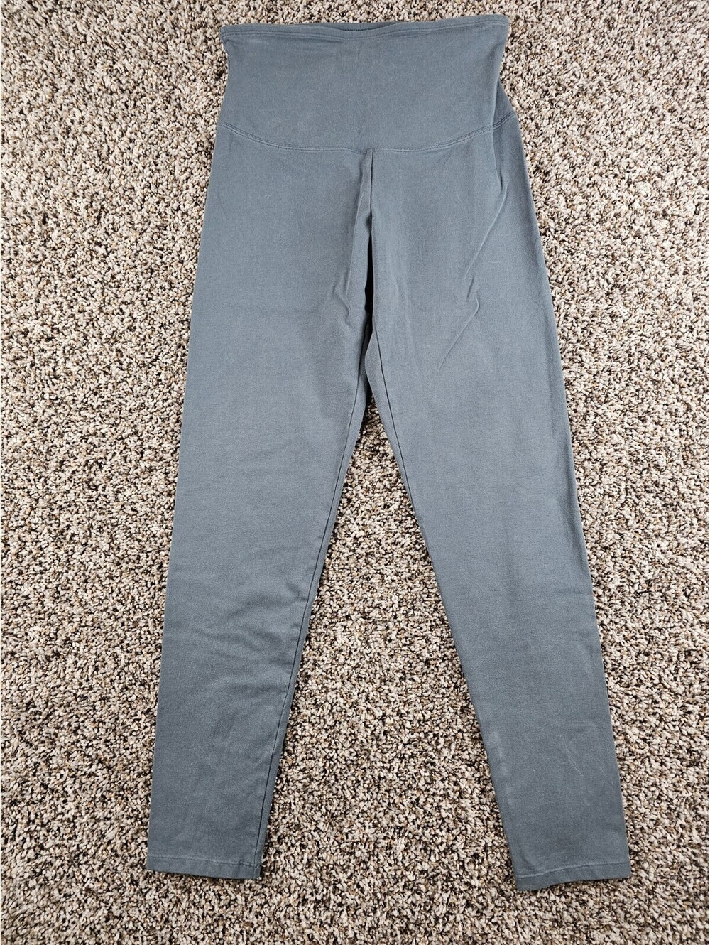 Yummie Womens Sz M High Waisted Yoga Athletic Leggings Slate Gray